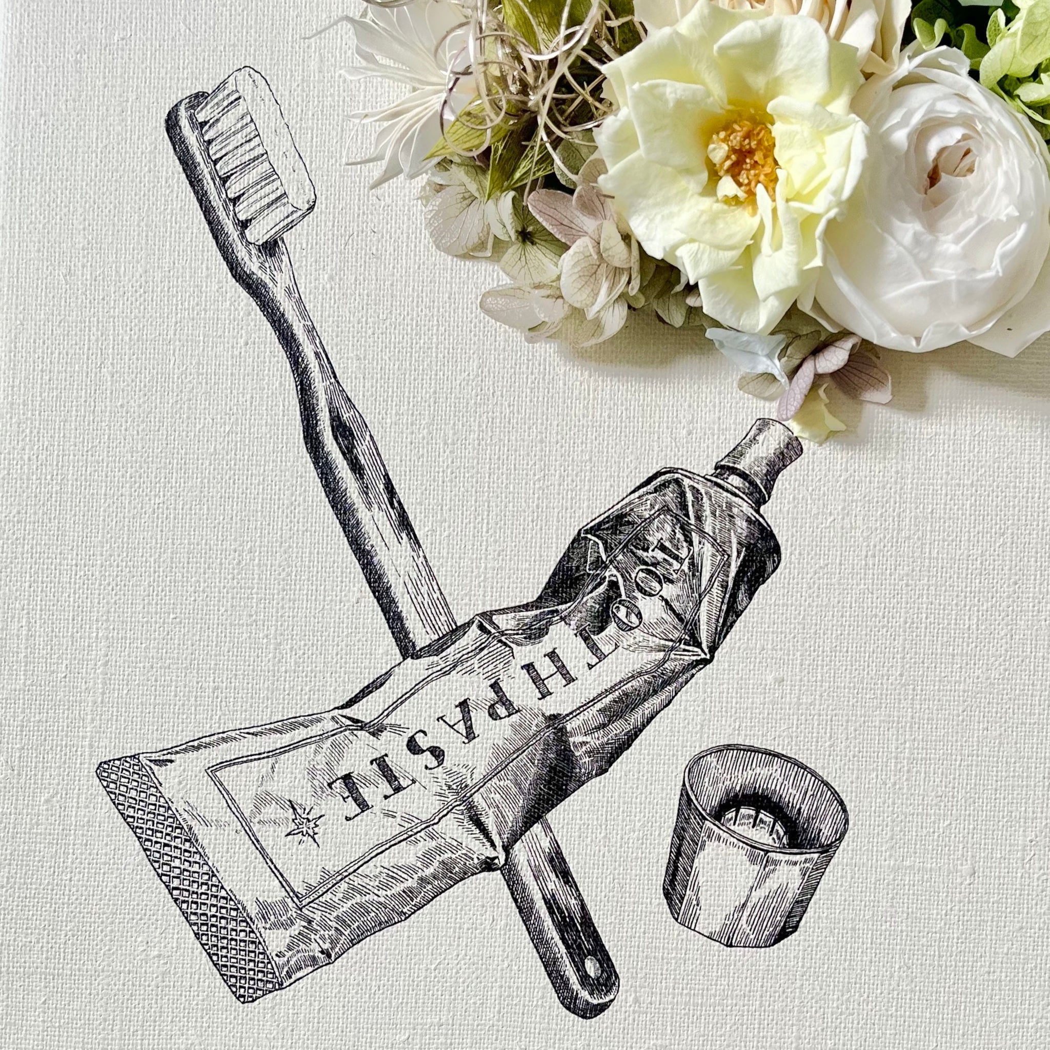 オリジナルイラスト/オーダーレターフラワーF3号 – パコスフラワー