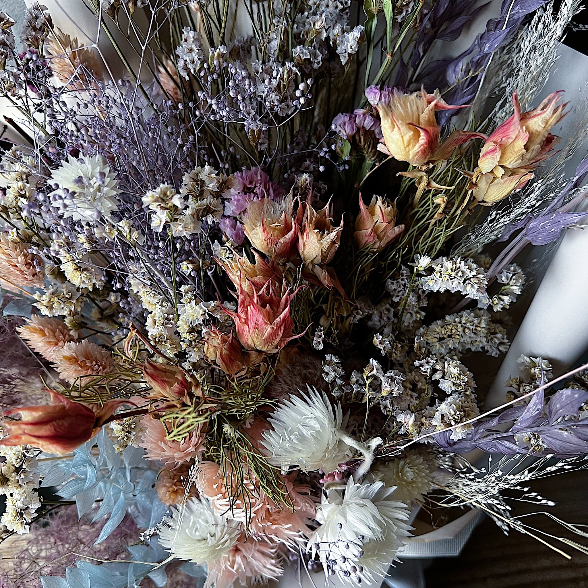 ドライフラワー雑貨　オーダーページ ドライフラワー ♪吊るして楽しむ＊ ドライフラワー7種セット