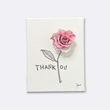 レターフラワー（THANK YOU / ローズピンクグラデーション）F0号