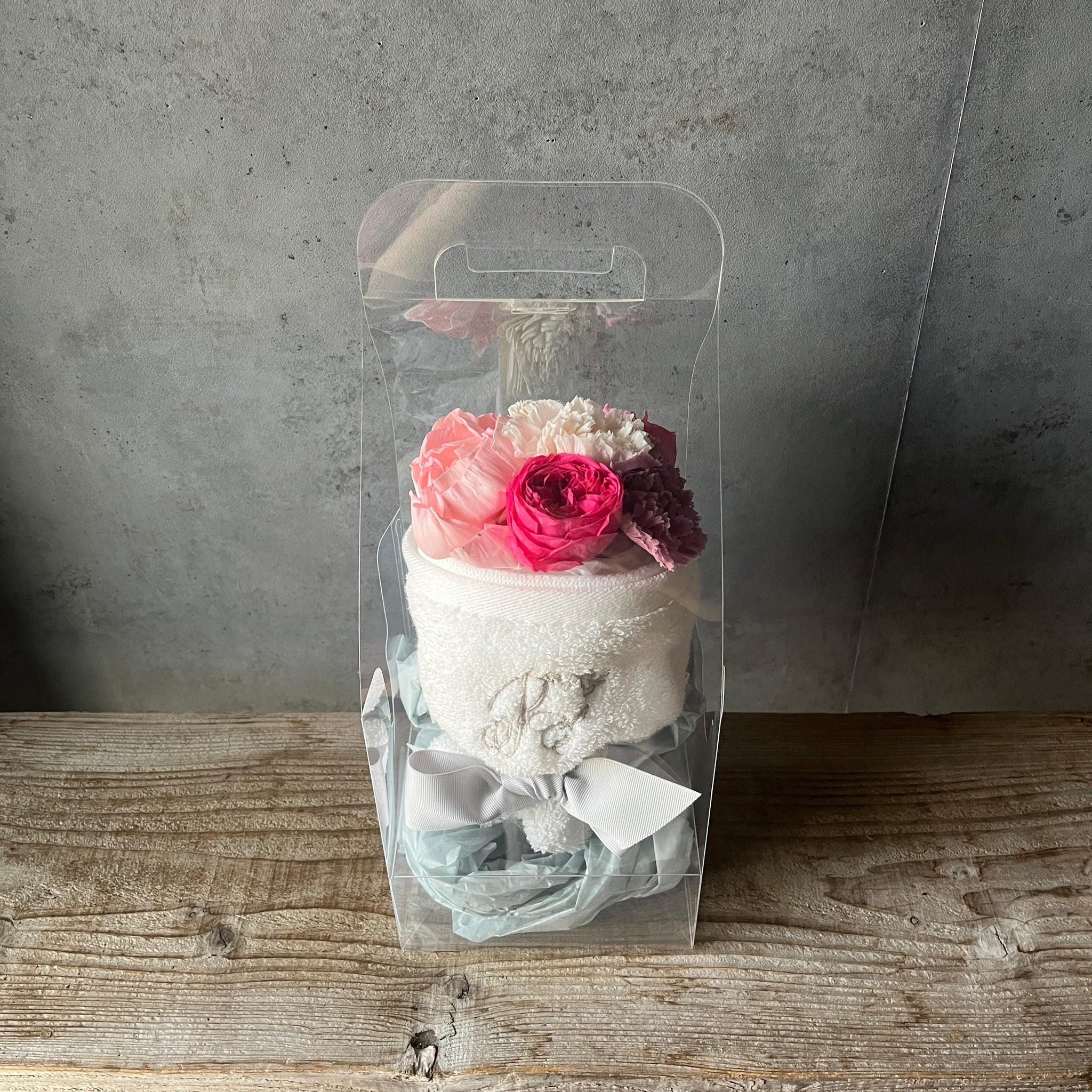 タオルブーケ/グレイ – パコスフラワー