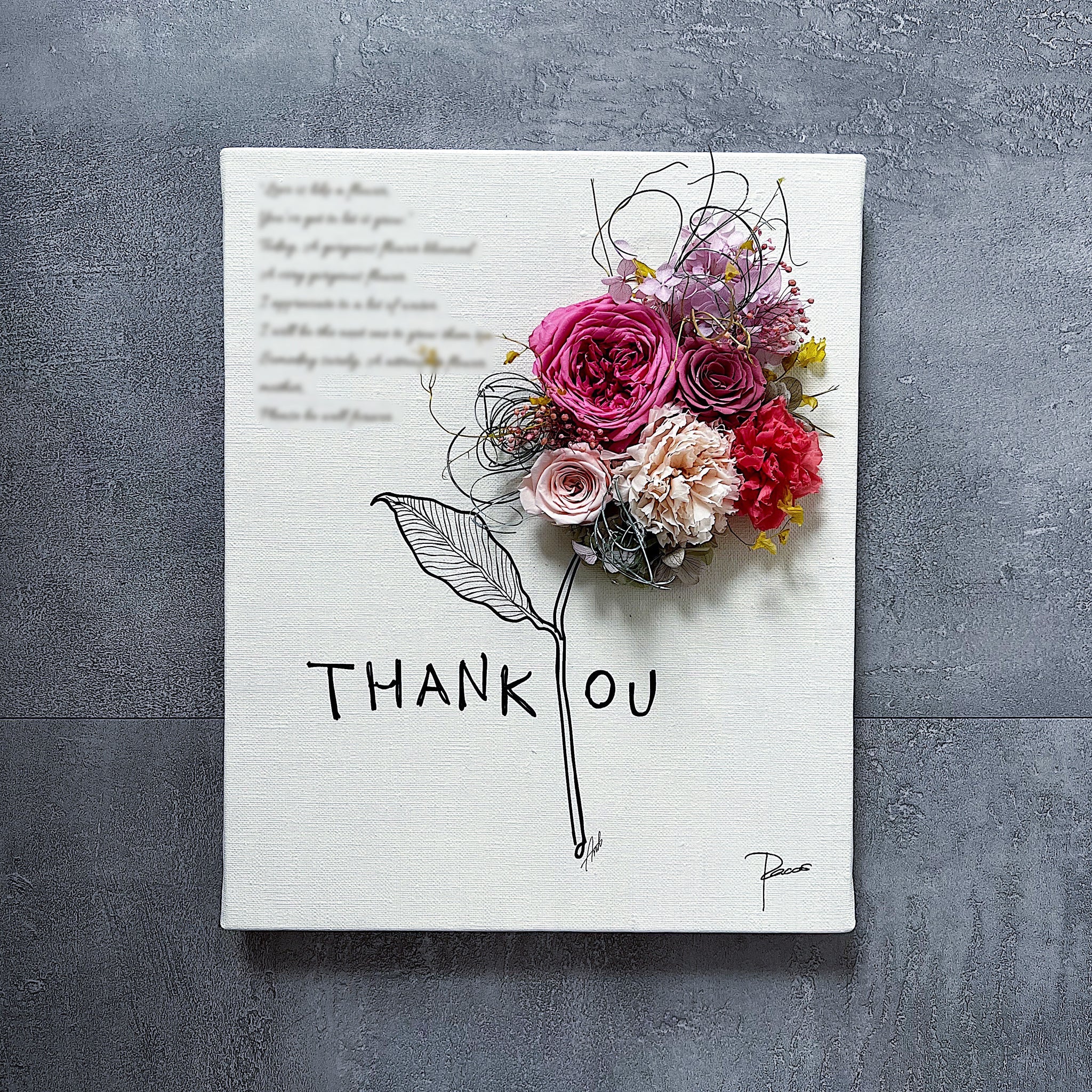 レターフラワーオーダー作成 / F3号 – パコスフラワー