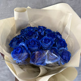 24本 青いバラ 生花｜プロポーズ用花束｜ラグジュアリーギフト｜パコスフラワー
