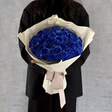 50本 青いバラ 生花｜プロポーズ用花束｜ラグジュアリーギフト｜パコスフラワー