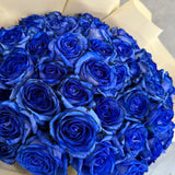 50本 青いバラ 生花｜プロポーズ用花束｜ラグジュアリーギフト｜パコスフラワー