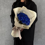 24本 青いバラ 生花｜プロポーズ用花束｜ラグジュアリーギフト｜パコスフラワー