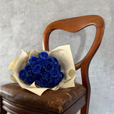 24本 青いバラ 生花｜プロポーズ用花束｜ラグジュアリーギフト｜パコスフラワー