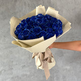 50本 青いバラ 生花｜プロポーズ用花束｜ラグジュアリーギフト｜パコスフラワー