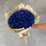 50本 青いバラ 生花｜プロポーズ用花束｜ラグジュアリーギフト｜パコスフラワー