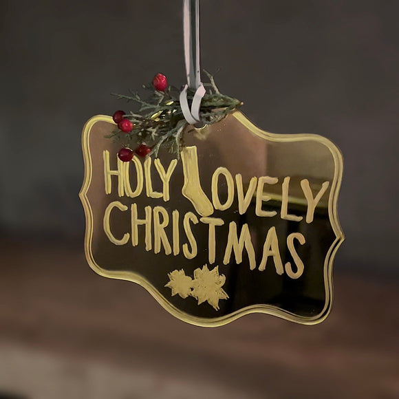 グリーティングオーナメント (Holly Lovely Christmas)