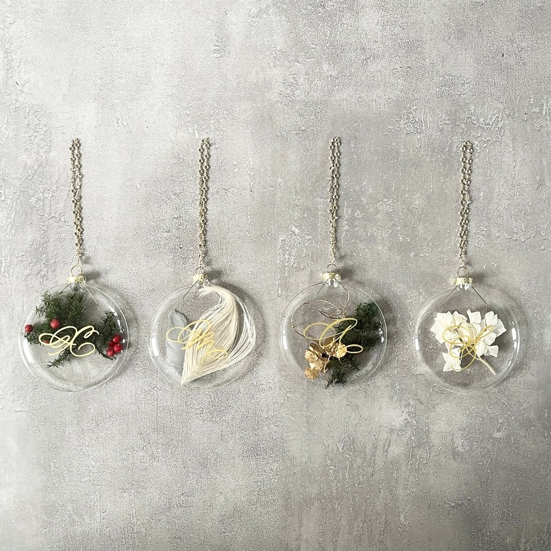ボタニカルチャイムオーナメント（XMAS）4点セット – パコス