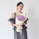 【期間限定価格｜リメイク可】50本 紫のバラ プリザーブドフラワー｜プロポーズ用花束｜ラグジュアリーギフト｜パコスフラワー