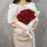 【期間限定価格】24本 赤いバラ 生花｜プロポーズ用花束｜ラグジュアリーギフト｜パコスフラワー