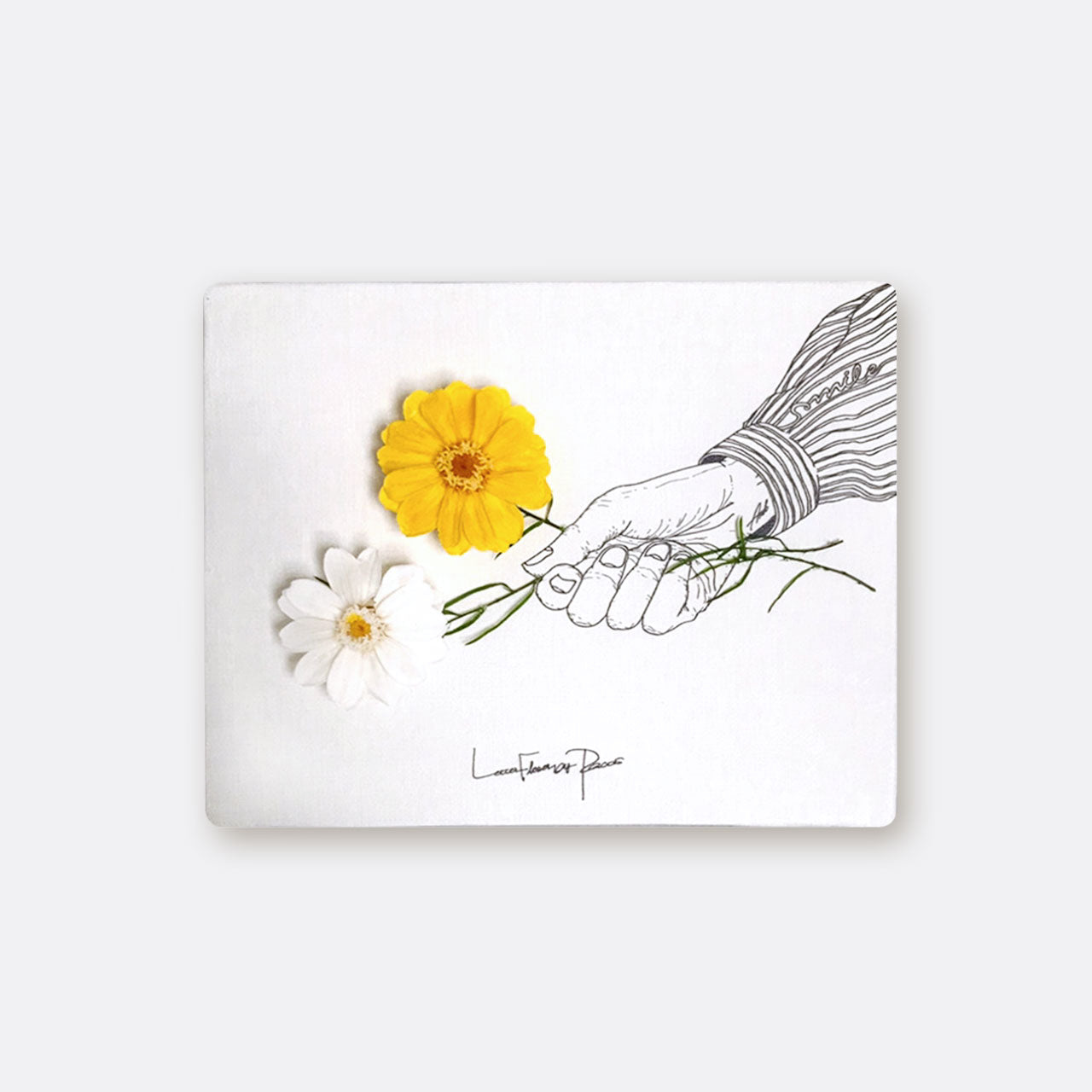 レターフラワー（SMILE / ヘリクリサムオレンジ）F3号 – パコスフラワー