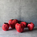 Strawberry vase L / Red
