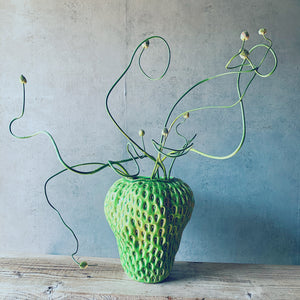 Strawberry vase XL / Green